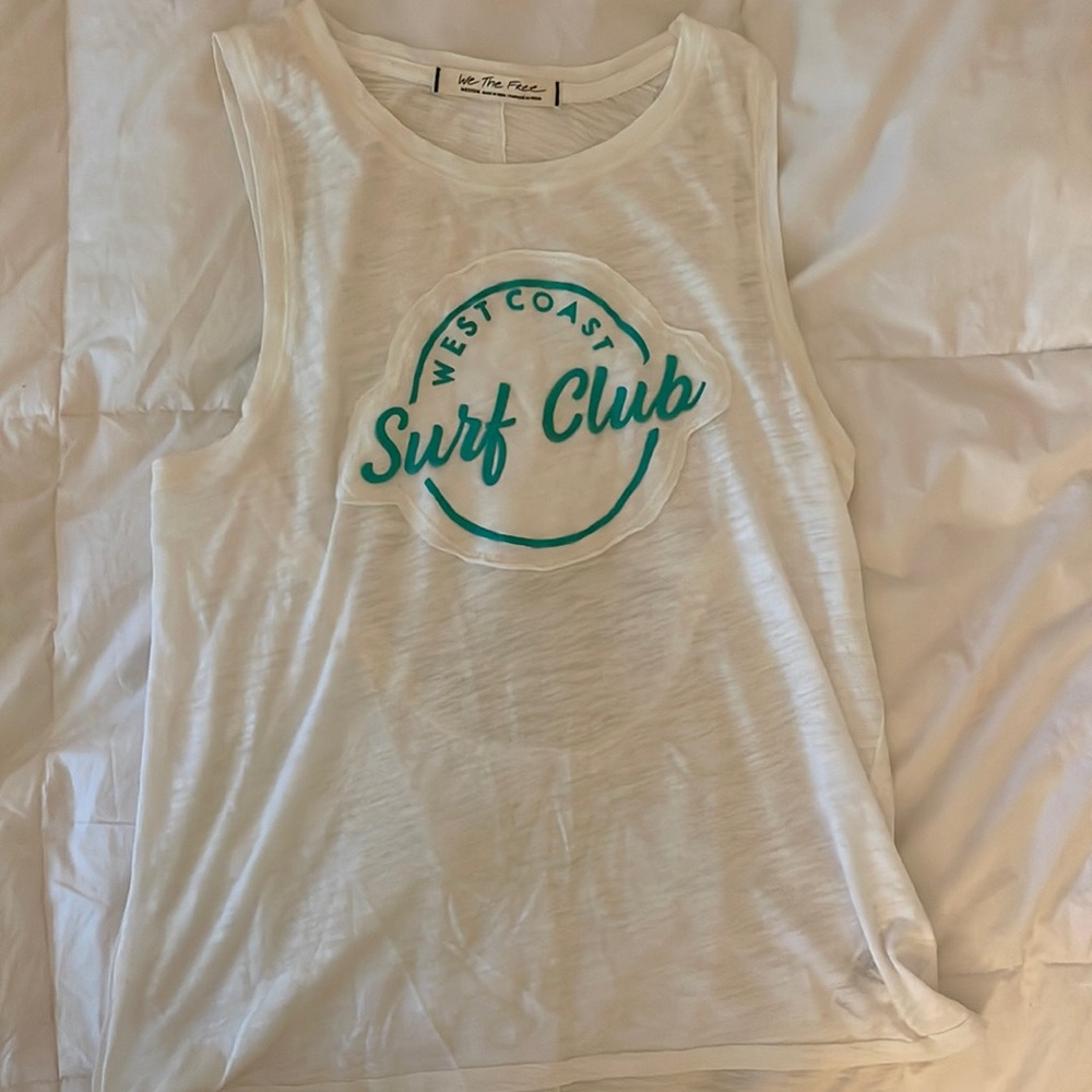 Free People Graphic Tank Top
